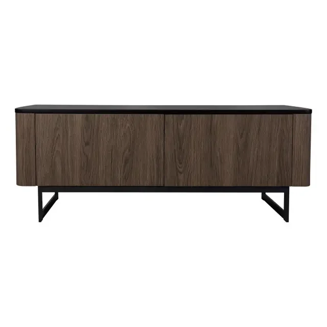 Myron Matt Black with Mocha Veneer 45cm Cabinet
