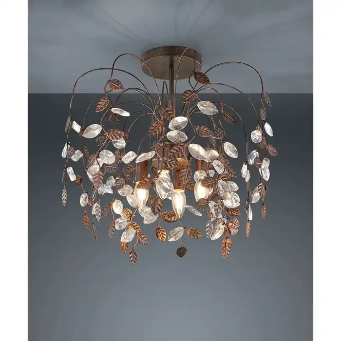 Napoli Antique Rust Ceiling Lamp