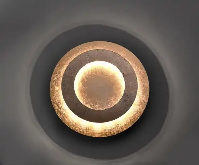 NEVIS Gold Leaf LED Ceiling Light