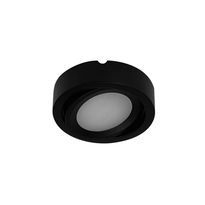Nora Lighting NMP2-A27B 24V Adjustable Josh LED Puck Light, 3.5W, 300 Lumens, 2700K, Black