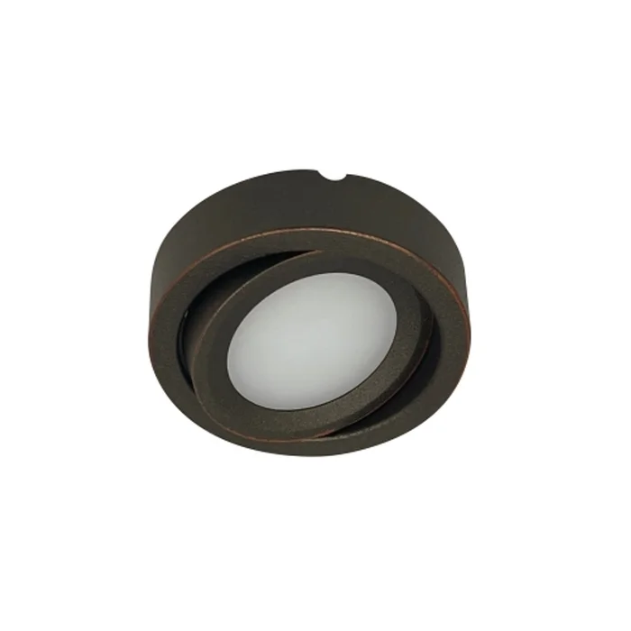 Nora Lighting NMP2-A35BZ 24V Adjustable Josh LED Puck Light, 3.5W, 300 Lumens, 3500K, Bronze