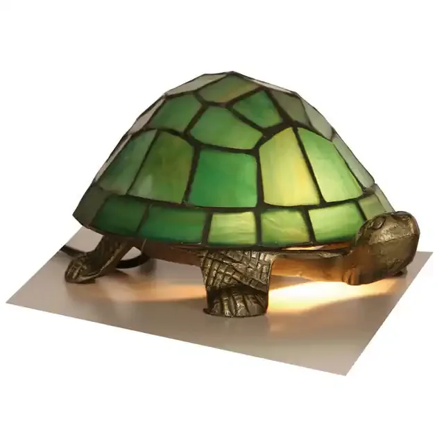 Novelty Tortoise Green Tiffany Table Lamp