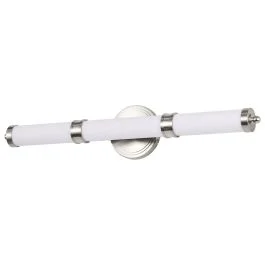 NUVO 62/1535 KAGEN LED MEDIUM VANITY Kagen Medium Vanity; LED; Brushed Nickel Finish; White Acrylic Lens