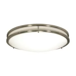 NUVO 62/1638 (LED GLAMOUR BN 24″ FLUSH) Glamour LED 24 inch; Flush Mount Fixture; Brushed Nickel Finish; CCT Selectable 3K/4K/5K