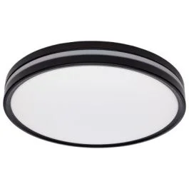 NUVO 62-1693 (15″ SURFACE MOUNT W/NIGHTLIGHT) 15 Inch Surface Mount with Night Light – 5 CCT Selectable – Matte Black Finish