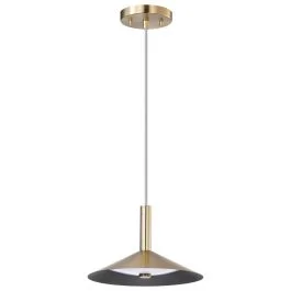 NUVO 62-2091 (CORRINE 10″ LED PENDANT) Corrine – 10 Inch LED Pendant – Burnished Brass – 3K/4K/5K CCT Selectable