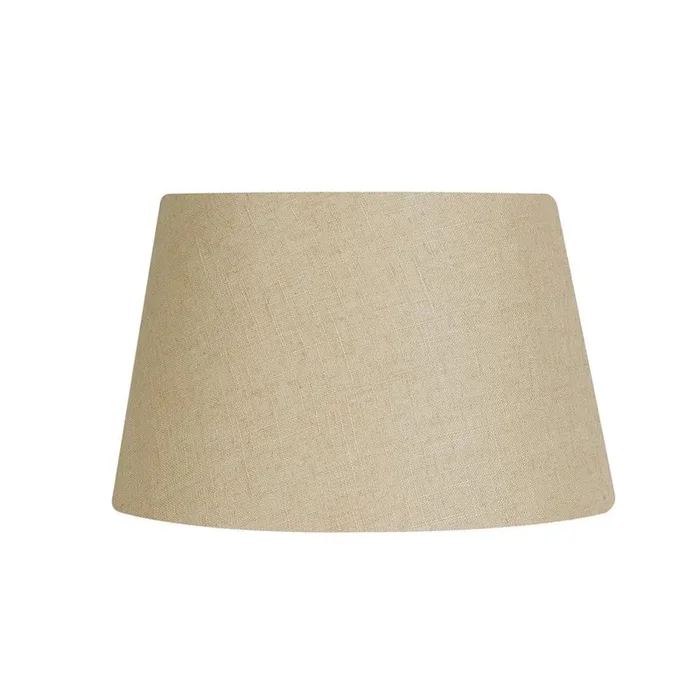 Oaks L901/6 BM Buttermilk Beige 6″ Vintage Linen Drum Clip On Lamp Shade