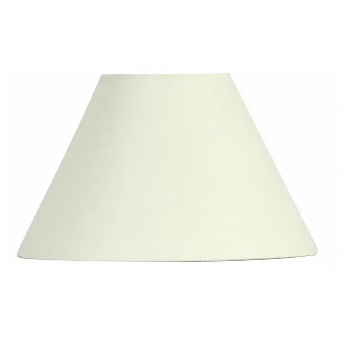 Oaks S501/8 CR Cream 8″ Vintage Cotton Coolie Lamp Shade