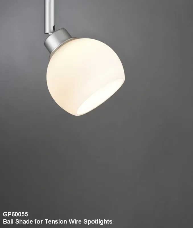 Opal Glass Shade for Tension Wire