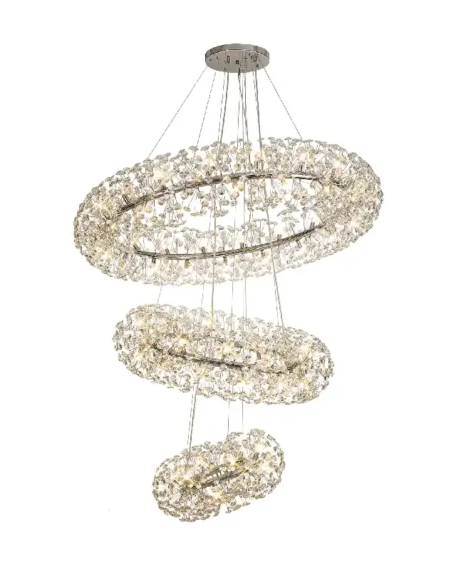Opulence Crystal 3 Tier Chandelier