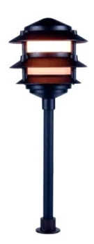 Orbit 2040-C-BR 4-tier Low-volt. Clear Pagoda Light – Bronze