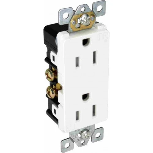Orbit DR15-TR-SW 15A Tamper Resistant Decor Receptacles – White