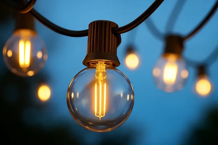 Outdoor LED Festoon lights With G40 Bulbs