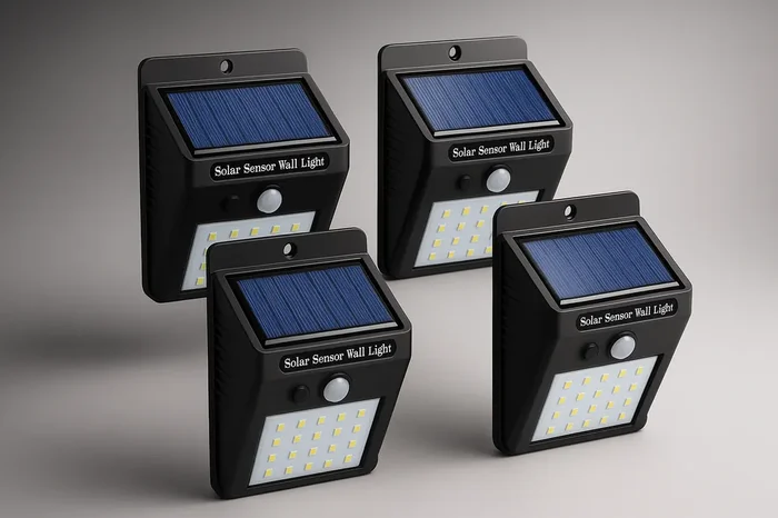 Pack of 4 LED Motion Sensor Wall Flood Lights – Outdoor