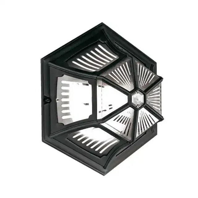 Parish Black Flush Ceiling Light