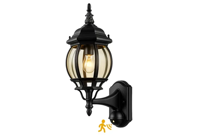 PIR Motion Sensor Anti-Rust Wall Lantern 60W