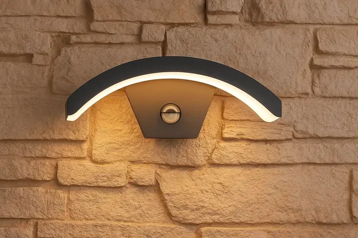 PIR Motion Sensor Integrated LED Outdoor Wall Light Security Lamp