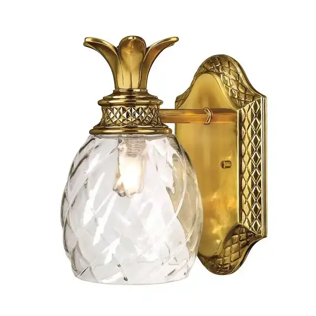 Plantation Burnished Brass IP44 Bathroom Wall Light