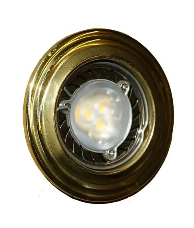 Polished Brass Traditional Round Recessed Downlight