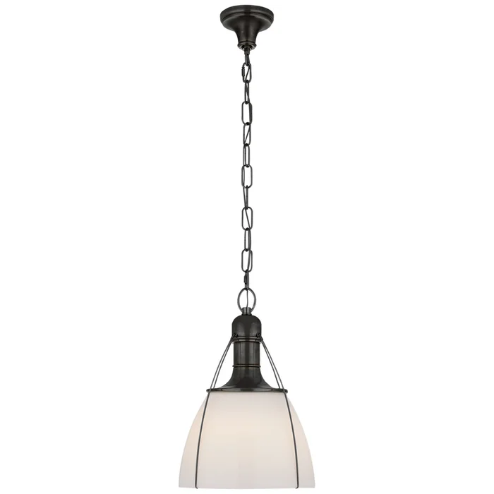 Prestwick One Light Pendant, Bronze