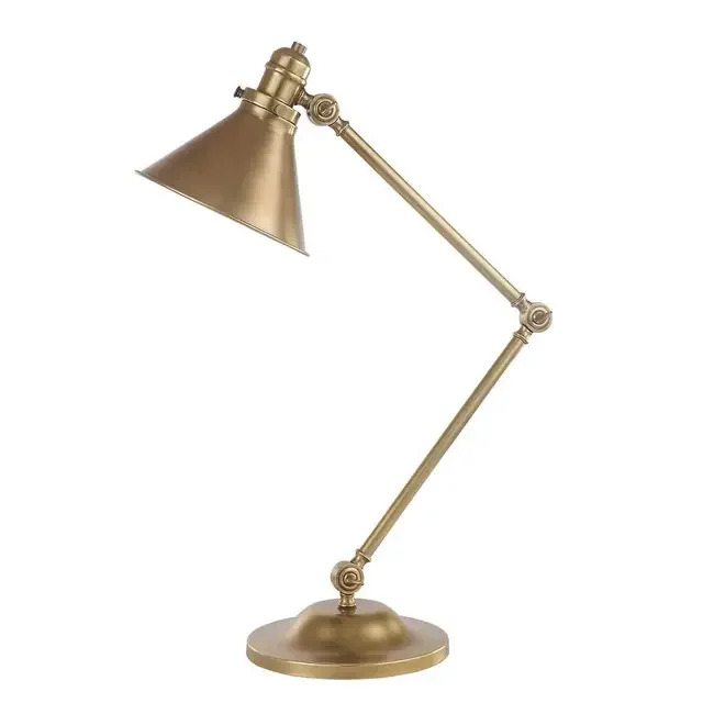 Provence Aged Brass Adjustable Table Lamp