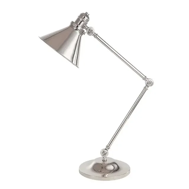 Provence Polished Nickel Adjustable Table Lamp