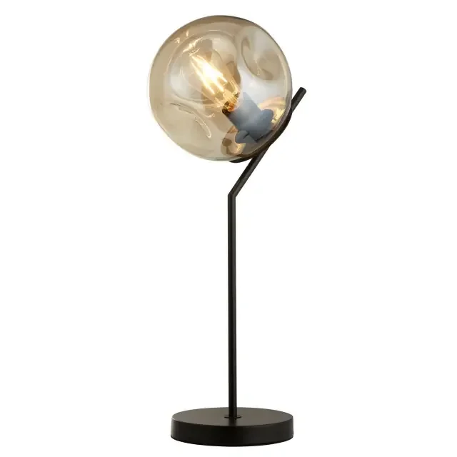 Punch Black with Champagne Glass Table Lamp