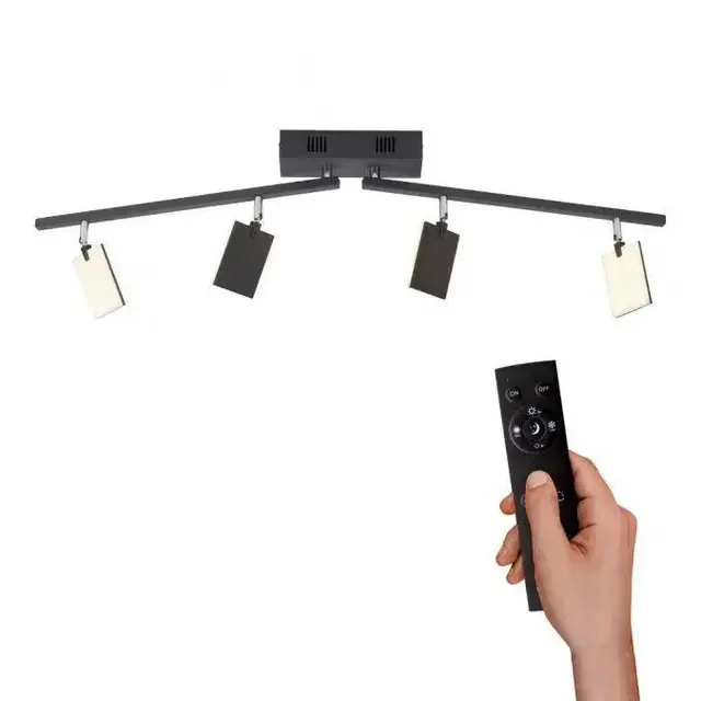 Pure Mira 4 Light Black Bar Spotlight