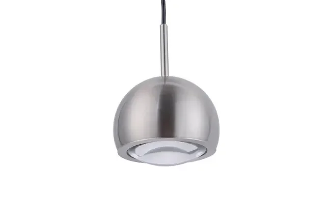 Q-ADAM Brushed Chrome Rise and Fall Smart Pendant Light