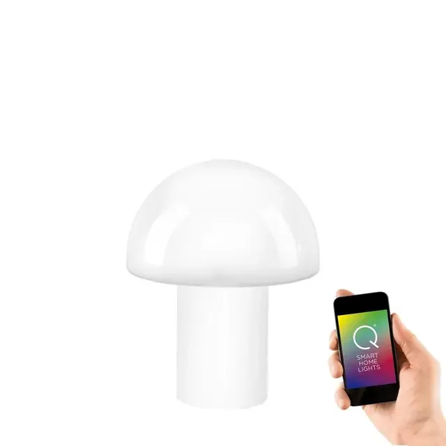 Q-LIDO 22 White Mushroom Smart LED Table Lamp