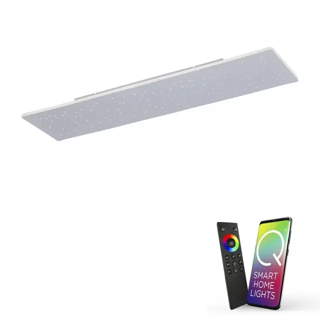 Q-NIGHTSKY 25.5x100cm Aluminium Starry Sky Smart LED Ceiling Light