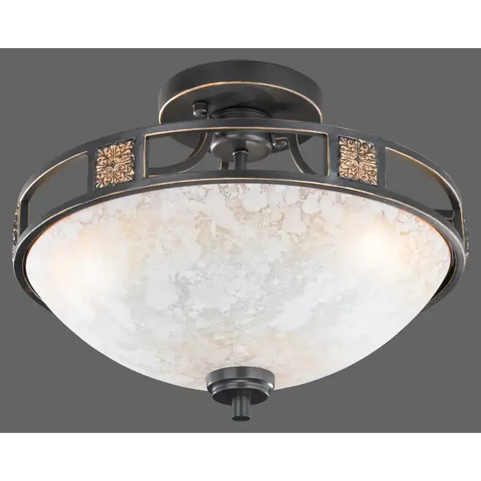 Quinta 3x Rust Ceiling Lamp
