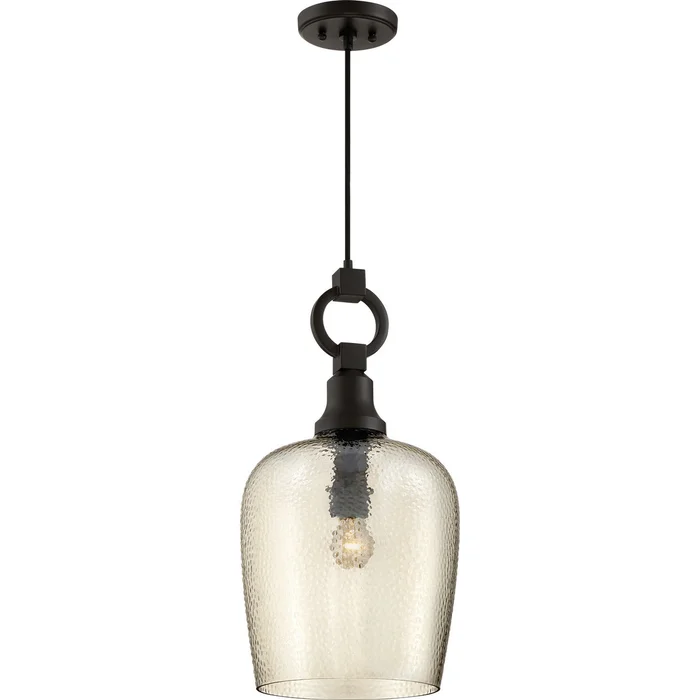 Quoizel CKKD1512WT Kendrick One Light Mini Pendant, Western Bronze