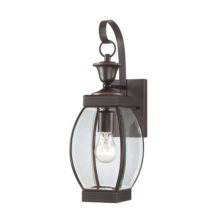 Quoizel OAS8406Z Oasis One Light Outdoor Wall Lantern, Medici Bronze