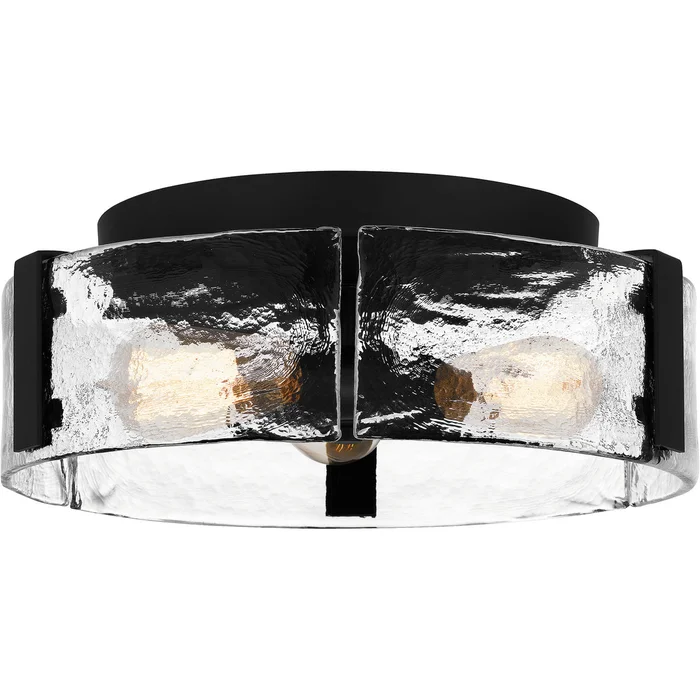 Quoizel QFL5636MBK Quoizel Flush Mount Three Light Flush Mount, Matte Black