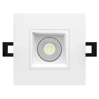 R3S-15B 3″ Recessed 15W 1000LM 90 CRI 5CCT Triac 120V Square White Baffle