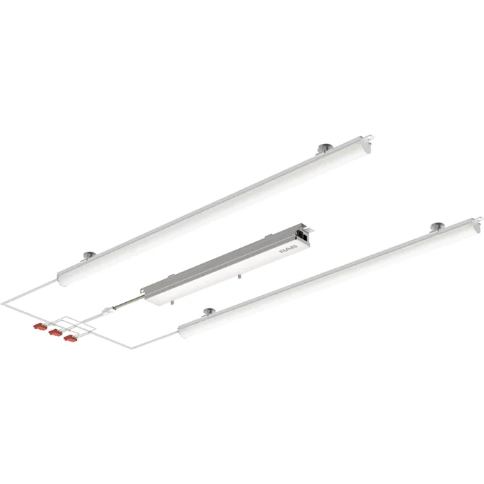 RAB Lighting RLB2-2F Field-Adjustable Retrofit Light Bar, 2 Ft., Frosted Dome Lens, 120-277V, 20/25/30/35/40W, 3000K/3500K/4000K/5000K/6500K