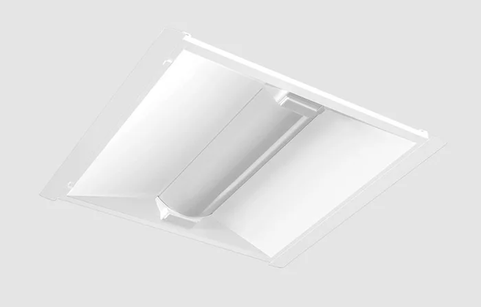 RAB Lighting RTLED2X2-29YW/D10/E2 2′ x 2′ LED Troffer Retrofit with Battery Backup, 120-277V, 0-10V Dimming, 29W, 3000K, White