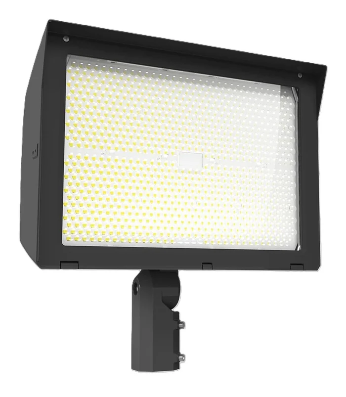 RAB Lighting X22-500 5-Way Selectable LED Floodlight, Field Adjustable Wattage (500/450/420/380W) and CCT (3000K/4000K/5000K), 120-277V, Bronze