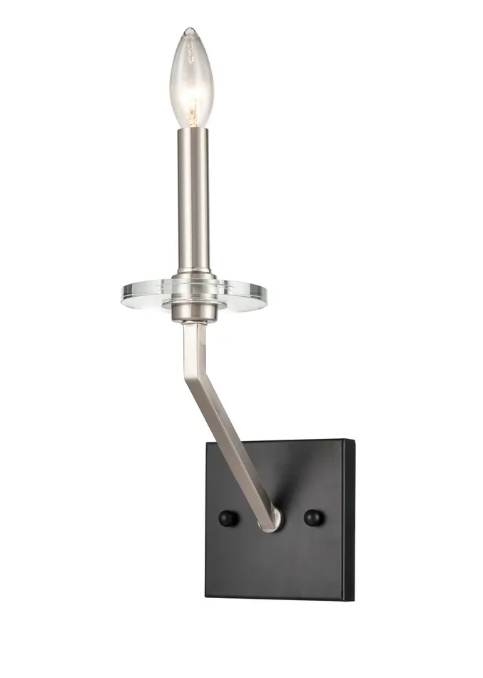 Raleigh One Light Wall Sconce in Black Satin Nickel (405|331-1W-BSN)