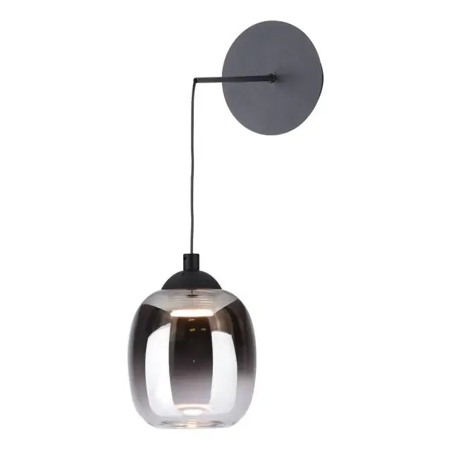 Ramona Matt Black with Ombre Glass LED Wall or Pendant Light