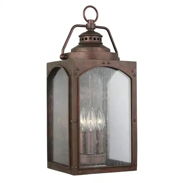 Randhurst 3 Light Copper Oxide IP44 Wall Light