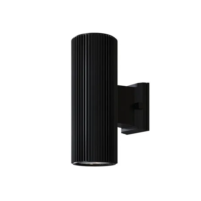 Rando 2 Light Black Up and Down IP54 Wall Light