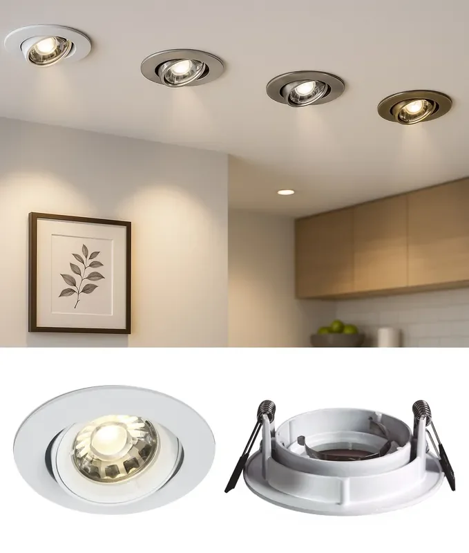 Recessed Adjustable MR16 Spotlight – 4 Finishes