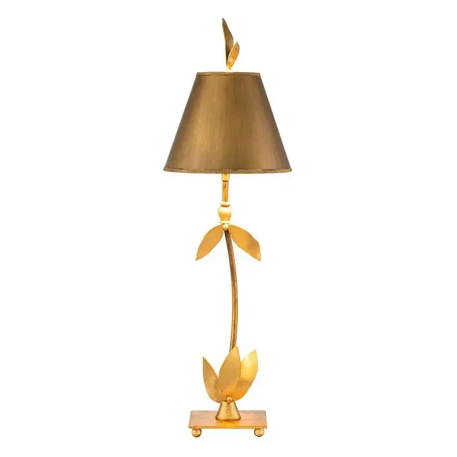 Red Bell Gold Table Lamp