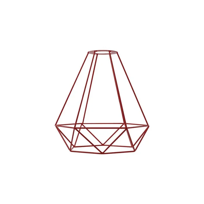 Red Diamond Cage Light Shade