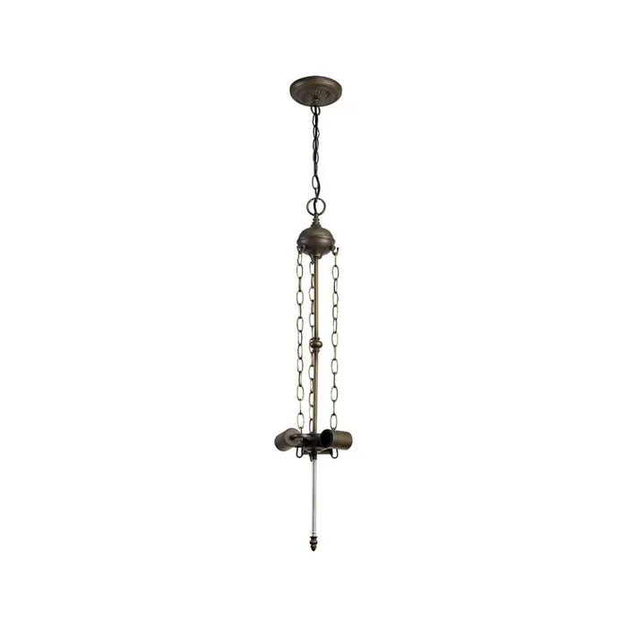 Regal Lighting SL-2007 3 Light Uplighter Ceiling Pendant Only Aged Antique Brass