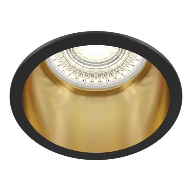 Reif Black with Gold Ceiling Recessed Light