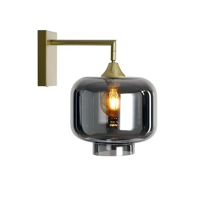 Roma Gold Wall Light Square