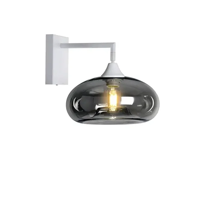 Roma White Wall Light Flat